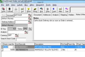 Sales order notes – small but powerful
